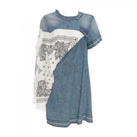 Sacai denim outlet dress